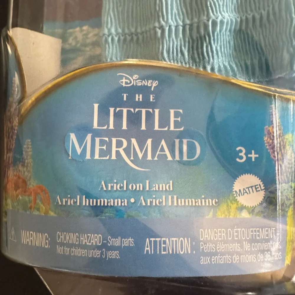 New Disney Little Mermaid Ariel Doll in Blue Dress
